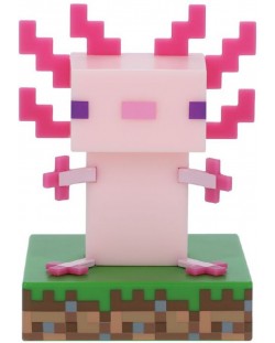 Лампа Paladone Games: Minecraft - Axolotl Icon