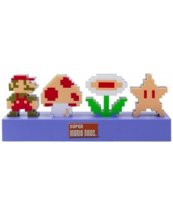 Лампа Paladone Games: Super Mario Bros. - Retro Icons