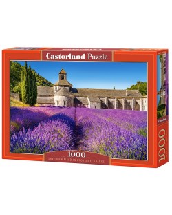 Пъзел Castorland от 1000 части - Лавандулово поле във Франция