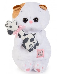 Плюшена играчка Budi Basa - Коте Ли-Ли, бебе, с жирафче, 20 cm