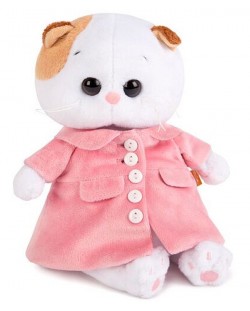 Плюшена играчка Budi Basa - Коте Ли-Ли, бебе, с розово палто, 20 cm