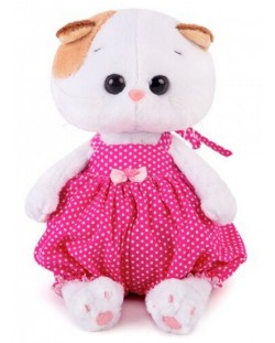 Плюшена играчка Budi Basa - Коте Ли-Ли, бебе, в розов гащеризон, 20 cm