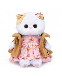 Плюшена играчка Budi Basa - Коте Ли-Ли, бебе с рокличка и елече, 20 cm