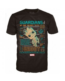 Тениска Pop! Marvel Gardians of the Galaxy - Groot, черна