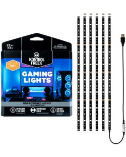 LED лента KontrolFreek -  Gaming Lights Kit, RGB, 3.6m, черна