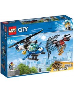 Конструктор Lego City - Полиция в небето, преследване с дрон (60207)