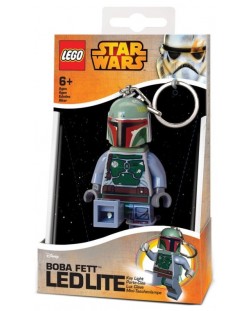 Мини ключодържател Lego Star Wars - Boba Fett, с LED светлина