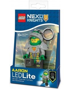 Мини ключодържател Lego Nexo Knights - Aaron, с LED светлина