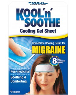 Migraine Лепенки за мигрена и главоболие, 4 броя, Kool 'n' Soothe