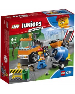 Конструктор Lego Juniors - Камион за пътни ремонти (10750)