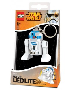 Мини ключодържател Lego Star Wars - R2-D2, с LED светлина
