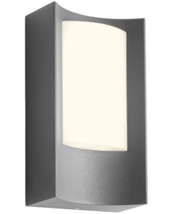LED Външен аплик Smarter - Warp 90483, IP44, 240V, 8W, тъмносив