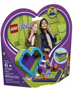 Конструктор Lego Friends - Кутията с форма на сърце на Mia (41358)