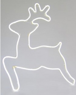 LED Декоративен елен Eurolamp - IP44, 33 W, 65 x 58 cm, бял