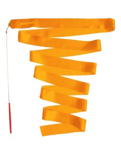 Лента за художествена гимнастика Maxima - 4 m, оранжева