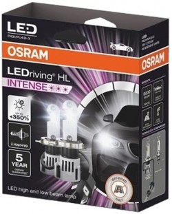 LED Автомобилни крушки Osram - LEDriving, HL Intense, H4/H19, 27/23W, 2 броя