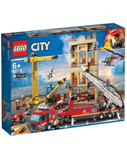 Конструктор Lego City - Пожарна команда в центъра (60216)