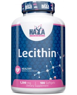 Lecithin, 1200 mg, 100 капсули, Haya Labs