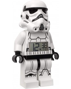 Настолен часовник Lego Wear - Star Wars,  Stormtrooper, с будилник