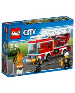 Конструктор Lego City - Пожарникарски камион със стълба (60107)