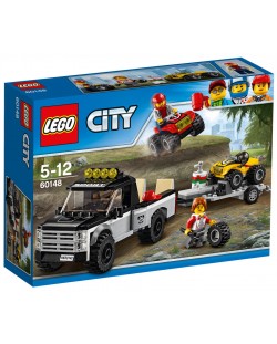 Конструктор Lego City - Състезателен отбор с ATV (60148)