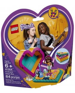 Конструктор Lego Friends - Кутията с форма на сърце на Andrea (41354)