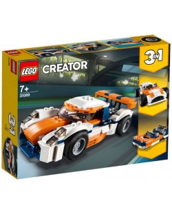 Конструктор LEGO Creator 3 в 1 - Състезателен автомобил, залез (31089)