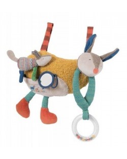 Мека играчка за активна гимнастика Moulin Roty Les Zig & Zag– Куче, 28 cm