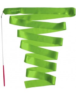 Лента за художествена гимнастика Maxima - 4 m, светлозелена