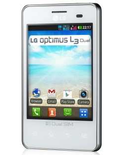 LG Optimus L3 Dual - бял