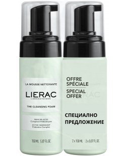 Lierac Комплект - Почистваща пяна, 2 х 150 ml (Лимитирано)