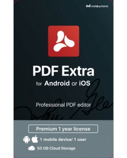 Лиценз Mobisystems - PDF Extra, за Android/iOS, 1 година