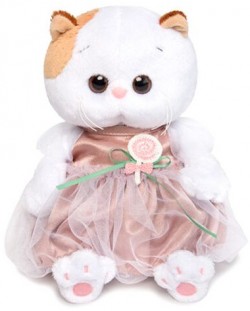 Плюшена играчка Budi Basa - Коте Ли-Ли, бебе, с рокля, 20 cm
