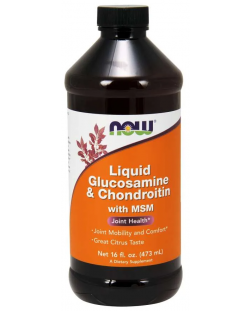 Liquid Glucosamine & Chondroitin with MSM, 473 ml, Now