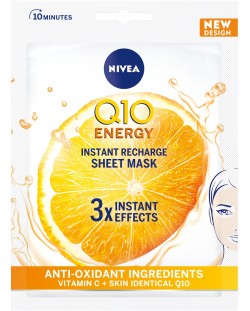 Nivea Q10 Лист маска Energy, 1 брой