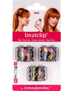 LinziClip Mini Щипка за коса, индийско лято, 3 броя