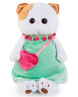 Плюшена играчка Budi Basa - Коте Ли-Ли, в рокличка, с чантичка-сърце, 27 cm