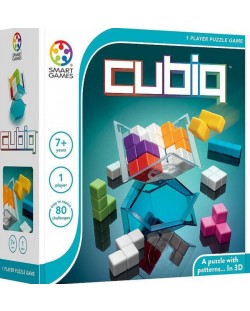 Логическа игра Smart Games - Cubiq, 3D пъзел с 80 предизвикателства