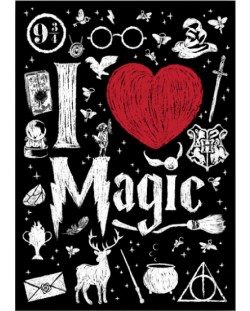 Метален постер Displate - I love Magic
