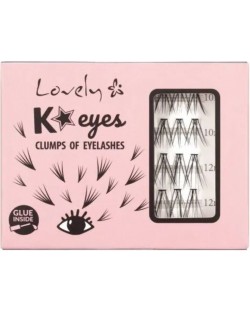 Lovely Изкуствени мигли на снопчета K Eyes, 40 броя