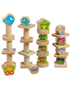 Дървена играчка за баланс Lucy&Leo - Малки приятели