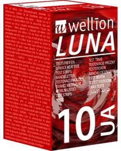 Luna Тест ленти за пикочна киселина, 10 броя, Wellion