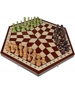Класическа игра ThreeChess - Шах за трима, луксозно издание