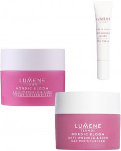 Lumene Lumo Комплект - Дневен, Нощен и Околоочен крем Nordic Bloom, 50 +50 +15 ml