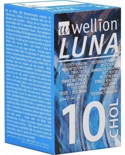 Luna Тест ленти за холестерол, 10 броя, Wellion