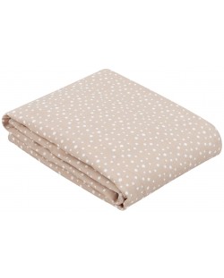 Лятно двупластово одеяло от муселин KikkaBoo - Dots Beige, 100 х 100 cm