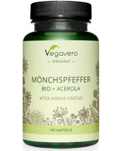 Mönchspfeffer Bio + Acerola, 180 капсули, Vegavero