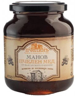 Манов пчелен мед, 450 g, Пчелинъ