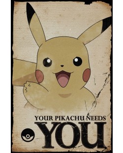 Макси плакат GB eye Animation: Pokemon - Pikachu Needs You