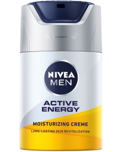 Nivea Men Мъжки гел-крем за лице Active Energy, 50 ml